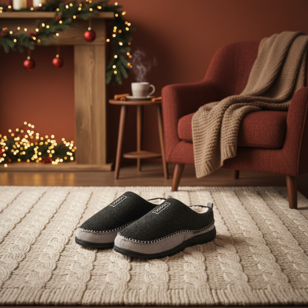 Chaussons à mémoire de forme pour hommes